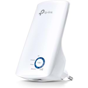 TP-Link TL-WA850RE, N300 Mbps, 1 Ethernet Bağlantı Noktalı Wi-Fi Güçlendirici/Hotspot, Access Point Modu, Tüm Wi-Fi Yönlendiriciler ile Çalışır, Wi-Fi 4 Menzil Genişletici