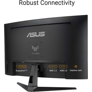 ASUS TUF GAMING VG32VQM5B 31.5 Fast VA KAVİSLİ FREESYNC VE GSYNC UYUMLU HDR 1920x1080 0.5ms 250Hz 300cd DP HDMI Hoparlör VESA 3YIL 120% Srgb FLICKER-FREE,ÇERÇEVESİZ,DÜŞÜK MAVİ IŞIK Monitör