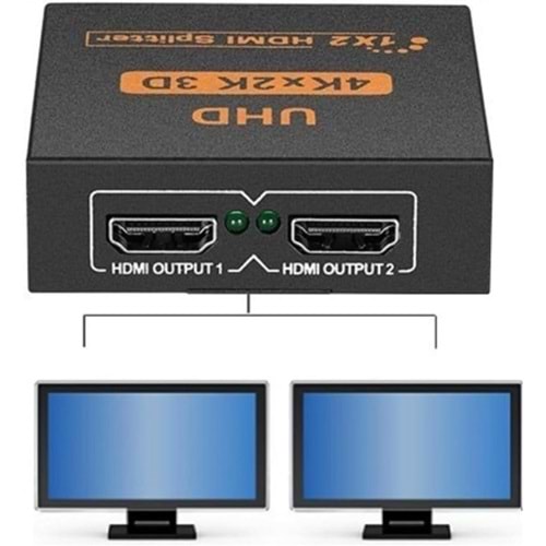 HDMI Switch Ekran Monitör Splitter Çoklayıcı 2 Port Uhd 4K