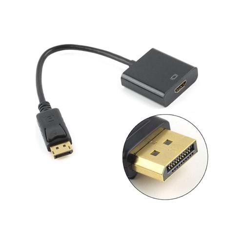 Hy-DH10 Display TO HDMI 20cm Çevirici Kablo