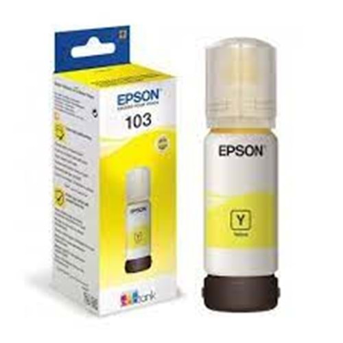 Epson 103 EcoTank Sarı Mürekkep (65ml) L3110/l3150 Orjinal