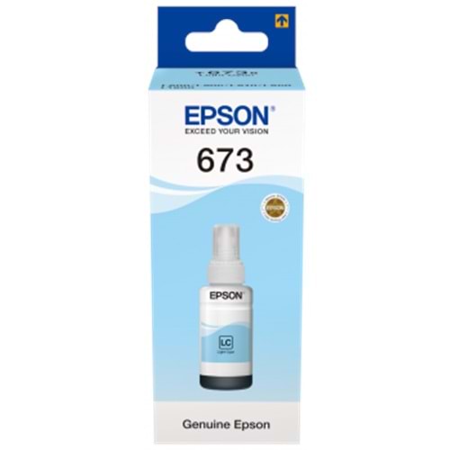 Epson T6735 Acık Mavi Kartuş 70ml L800 / L805 / L810 / L850 / L1300 / L1800 Orjinal