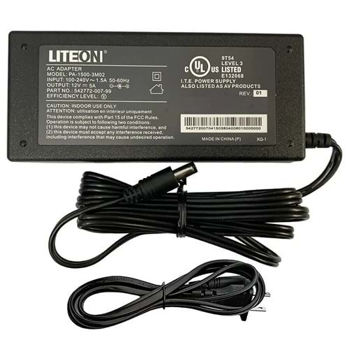 COADP105 LİTEON 12V 5A 60W ADAPTER (5.5X2.5MM)