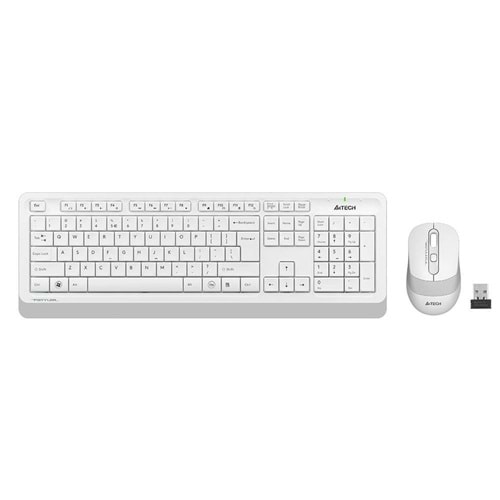A4 Tech FG1010 kablosuz klavye mouse seti beyaz