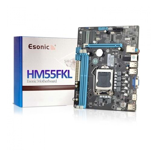 Esonic Hm55-kfl 1156 Pin I3 I5 I7 Destekli Mini Atx Anakart HM55