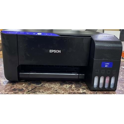 Epson L3151 Wi-Fi + Tarayıcı + Fotokopi + Renkli Çok Fonksiyonlu Mürekkep Püskürtmeli Yazıcı