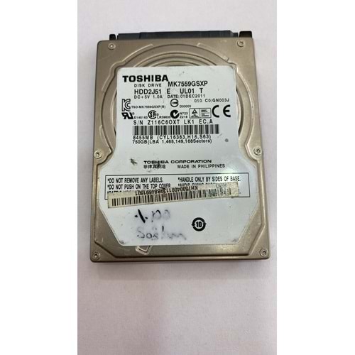 Toshiba MK7559GSXP 750GB 5400RPM 2,5