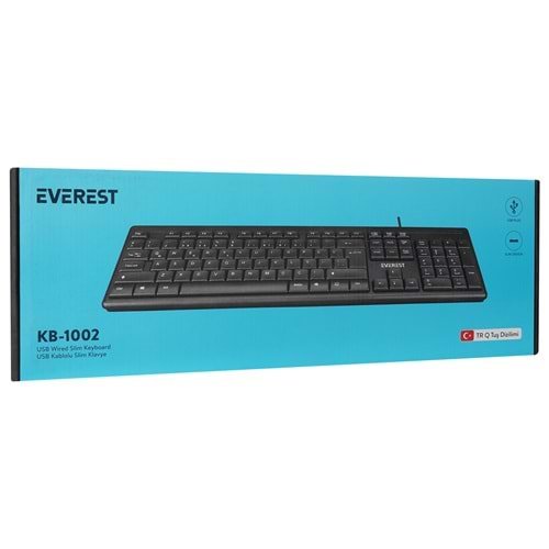 Everest KB-1002 Siyah USB Q Standart Klavye