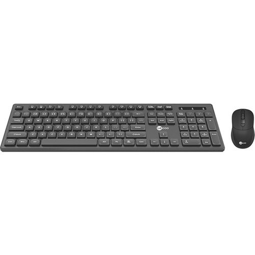 Lenovo Lecoo KW201 Kablosuz Türkçe Q Klavye & Mouse Set Siyah