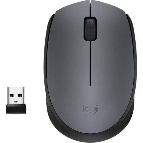 Logitech M170 USB Alıcılı Kablosuz Mouse - Gri
