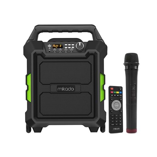 Mikado MD-101KP RMS:80W Kablosuz UHF Mikrofonlu Bluetooth ve USB Destekli Taşınabilir Toplantı Anfisi