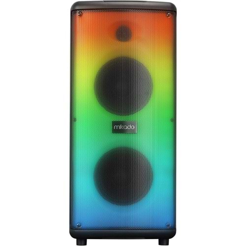 Mikado MD-833KP 7.4V3000mAh 30W Bluetooth/USB/TF/FM/Led Işıklı Kablolusuz Mikrofonlu Toplantı Anfisi