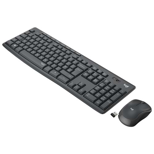Logitech Mk295 Sessiz Kablosuz Türkçe Klavye Mouse Seti - Siyah
