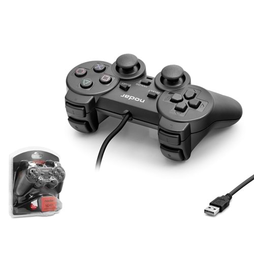 NODAR ND401 PC Uyumlu Kablolu USB GamePad Oyun Kolu - Siyah