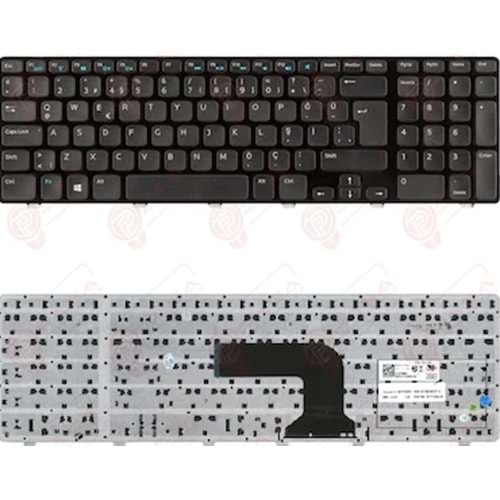 Dell NSK-DZABC, PK130T32A00, PK130T33A00 Notebook Klavye (Siyah TR)