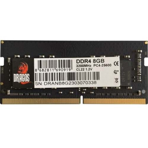 Dragos EdgeHorizon M 8 GB DDR4 3200 MHz CL22 Notebook Ram