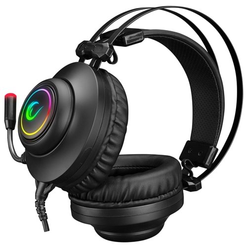 Rampage RM-K1 PULSAR Siyah Usb 7.1 Surround+Titreşim RGB Işık Efektli Gaming Oyuncu Mikrofonlu Kulaklık Rampage