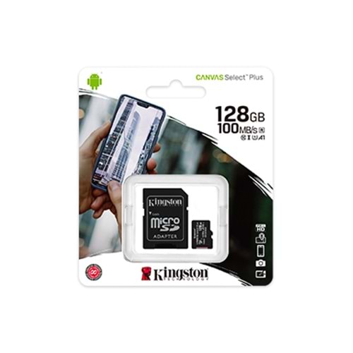 Kingston 128GB MicroSD Canvas Select C10 Hafıza Kartı SDCS2/128GB