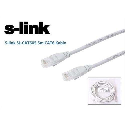 S-Link Sl-Cat605 5M Cat6/Utp Patch Kablo