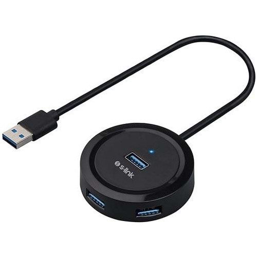 S-Link Swapp SW-U300 4 Port USB 3.0 Gri USB Hub