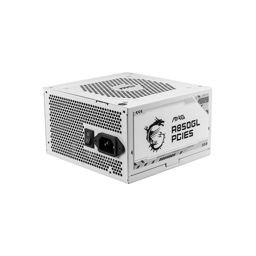 MSI MAG A650BNL WHITE 650W 120MM FAN 80+ BRONZE POWER SUPPLY