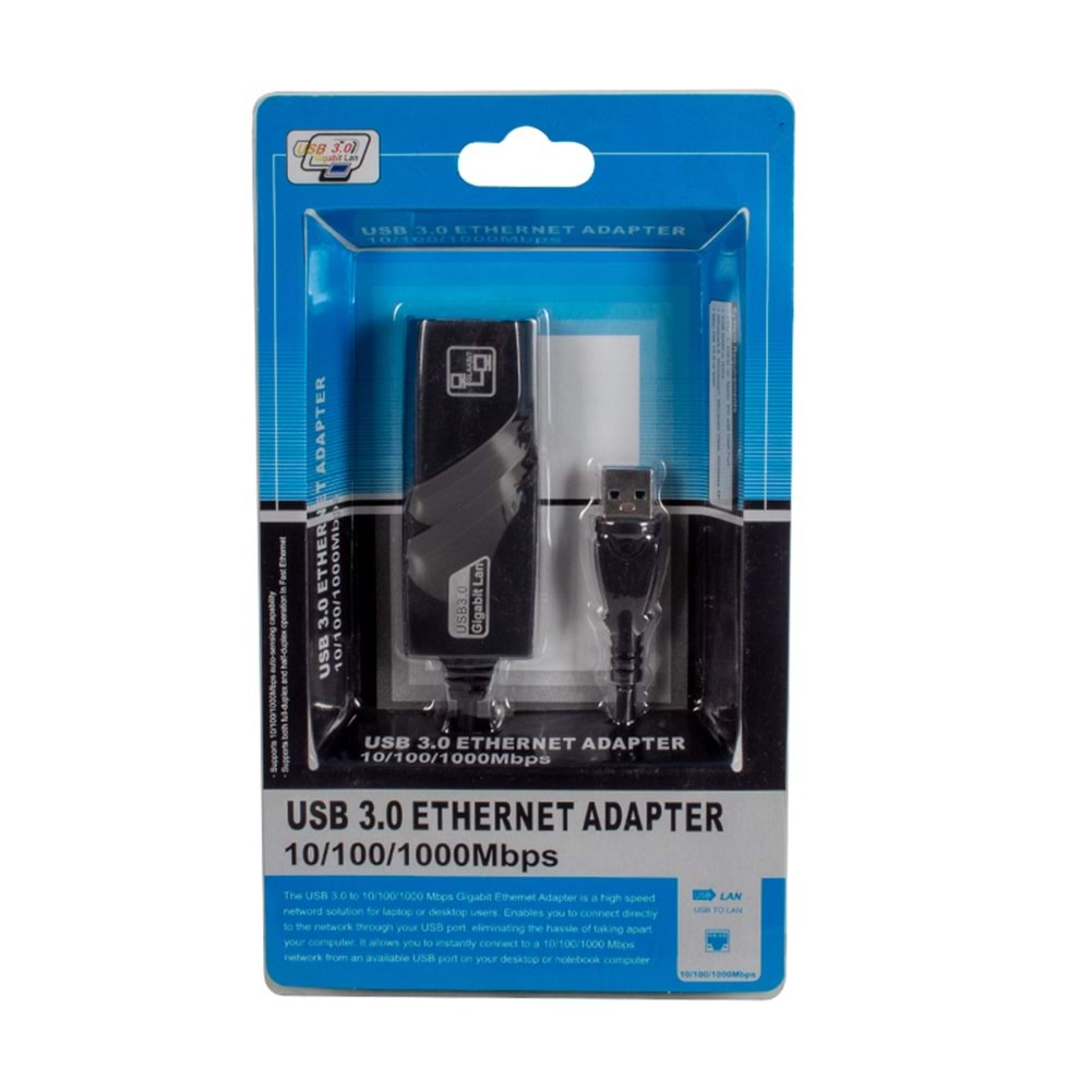 Usb 3.0 Gigabit Ethernet adaptörü kablolu USB Rj45 ağ kartı Lan 1000 Mbps Laptop PC için