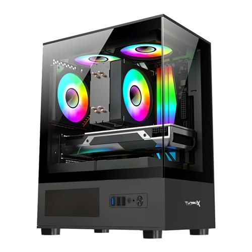 Turbox AURA 3x Argb Fan USB 3.0 500w mATX Panaromi