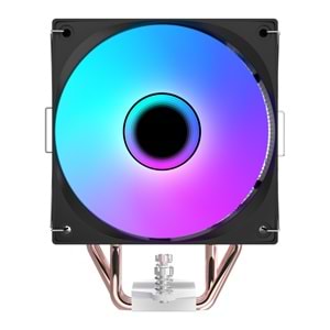 Rampage OCTAGON B70 Siyah 63CFM 12cm ARGB Sıcaklık Göstergeli AM5/LGA1700 Uyumlu Hava Soğutmalı CPU Fan
