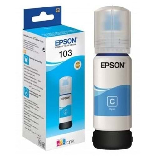 Epson 103 EcoTank Mavi Mürekkep (65ml) L3110/l3150 Orjinal
