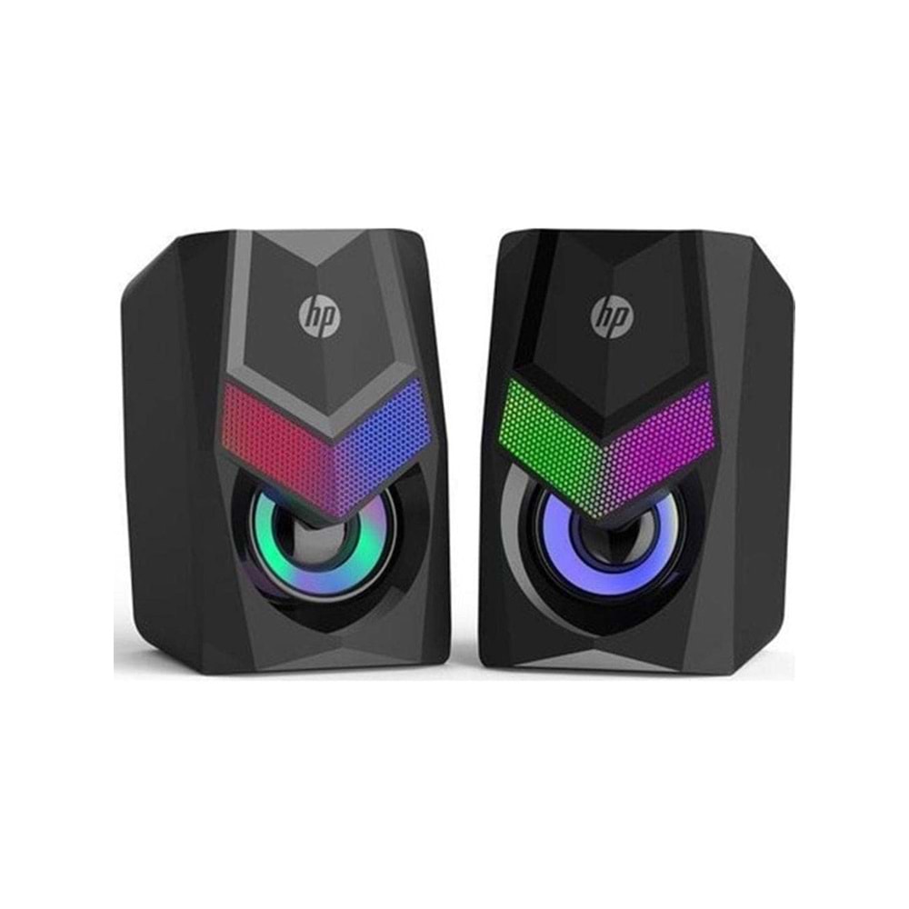 Hp DHE-6000 2.0 Rgb Gaming Multimedya Speaker Hoparlör, Siyah