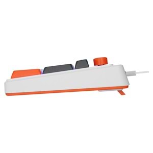 Acer eMachines EAK860 Beyaz USB Rainbow Aydınlatmalı Q Standart Kompakt Klavye Acer eMachines