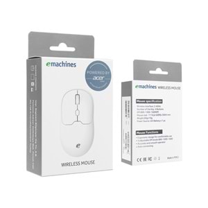 Acer Emachines EAM070 USB Beyaz 2.4ghz Kablosuz Mouse