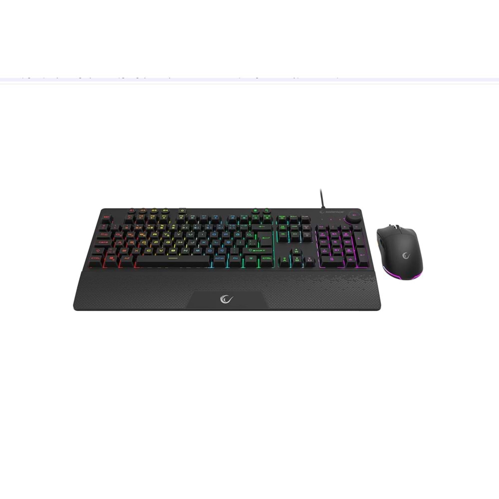 ECLIPSE Siyah Usb RGB Aydınlatmalı Q Gaming Oyuncu Klavye Mouse Set