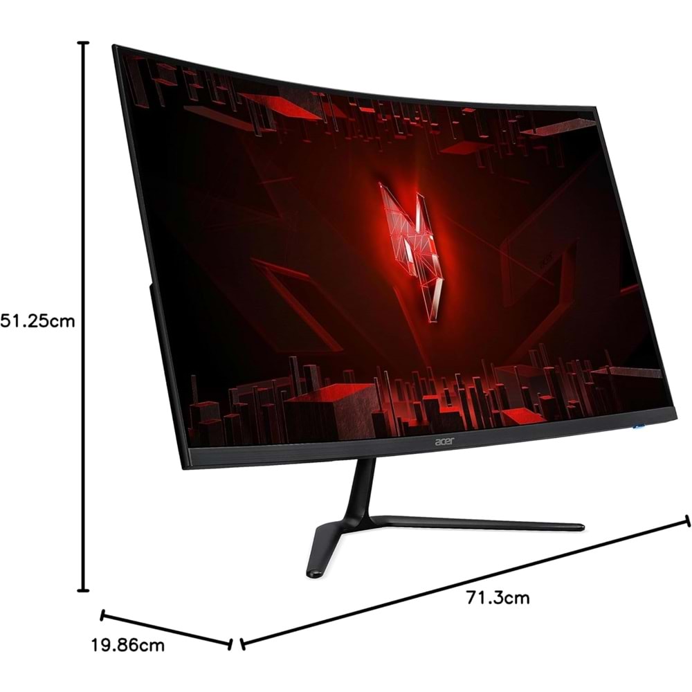 Acer Nitro ED320QR S3 oyun monitörü, 31,5 inç (80 cm ekran) Full HD, 180 Hz, 1 ms(VRB), 2 x HDMI 2.0