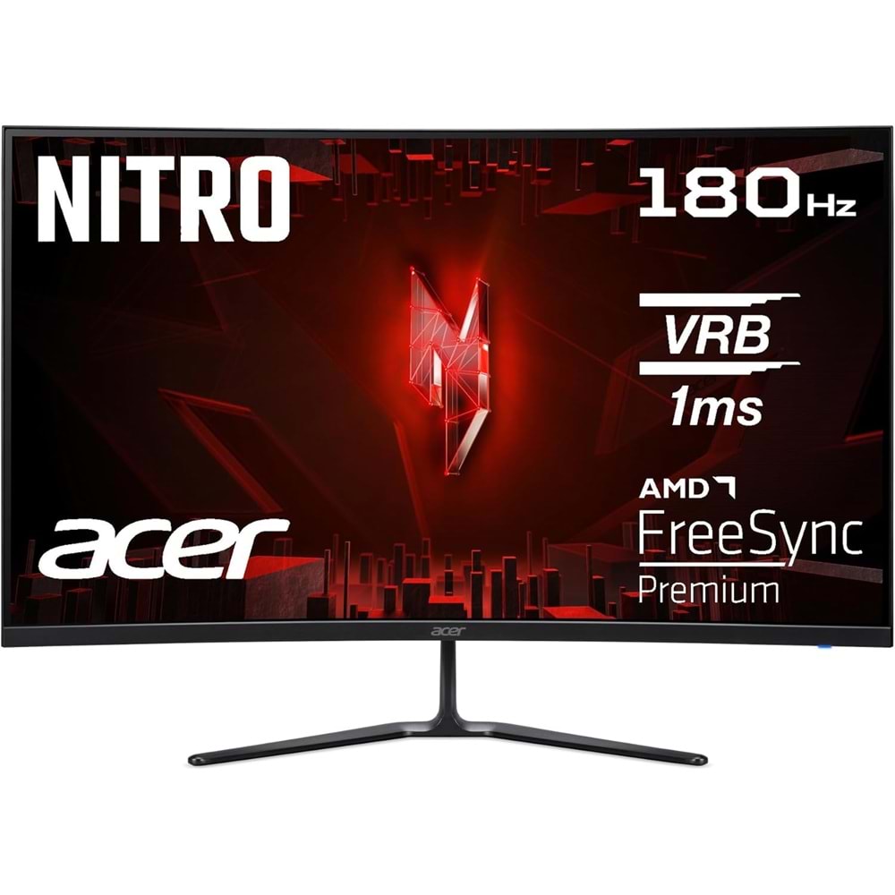 Acer Nitro ED320QR S3 oyun monitörü, 31,5 inç (80 cm ekran) Full HD, 180 Hz, 1 ms(VRB), 2 x HDMI 2.0