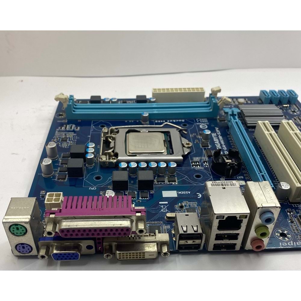 GIGABYTE GA-H61M-S2PV 1155 PİN ANAKART + PENTİUM G2010 CPU