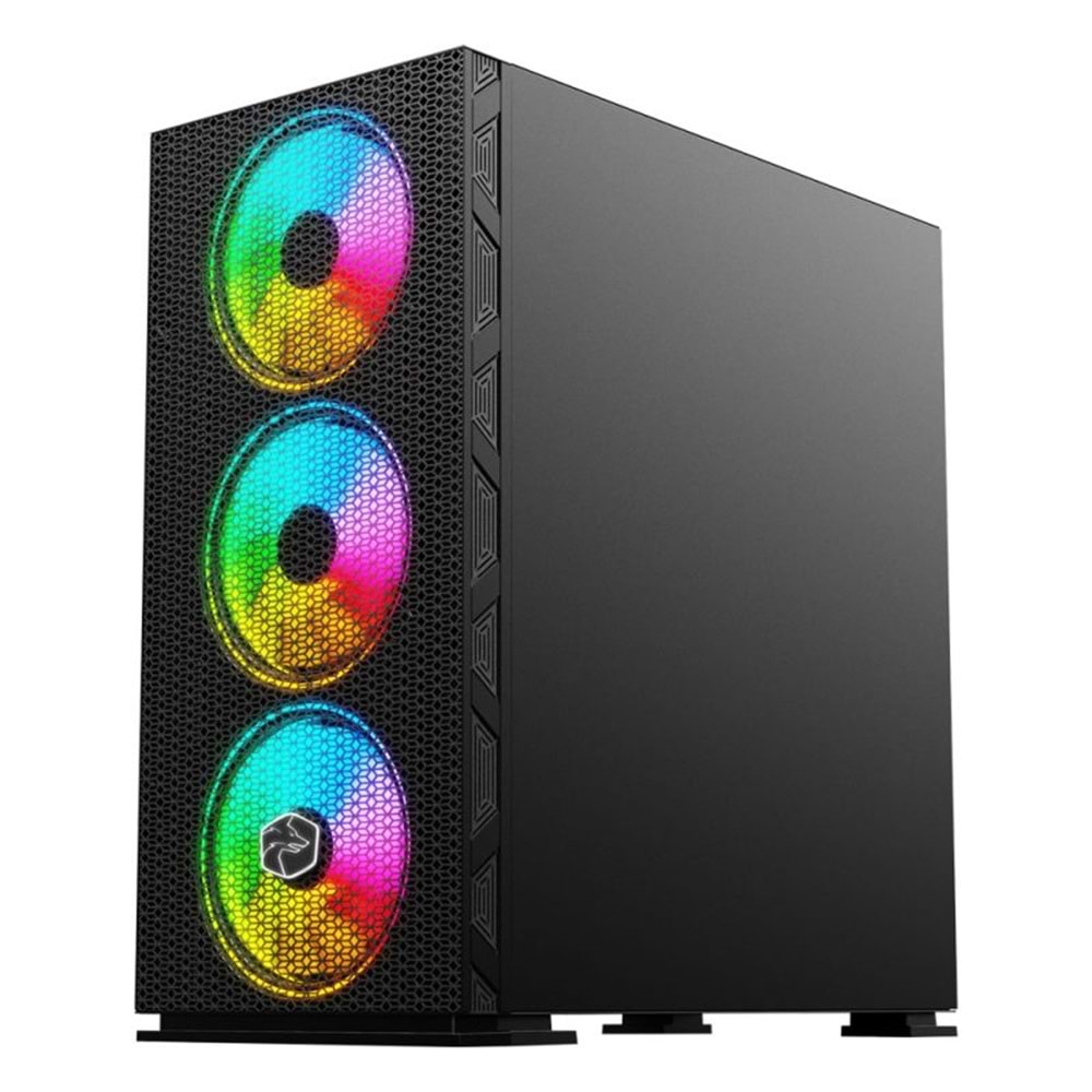 GAMETECH GALAXY KUMANDALI RGB 3X140MM - 1X120MM FAN GAMING OYUNCU KASASI