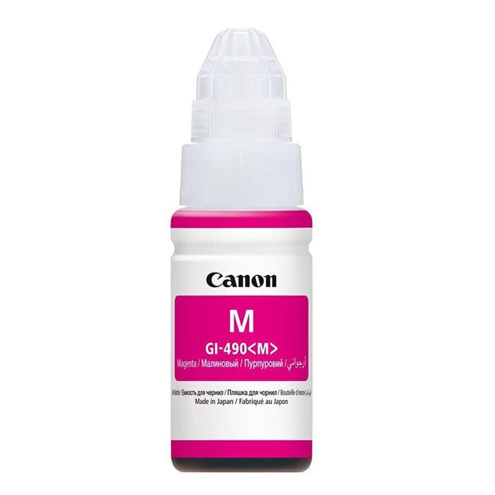 Canon GI-490 (M) Orijinal Kırmızı Mürekkep Kartuşu G2411/G2415/G3411/G3415/G4411