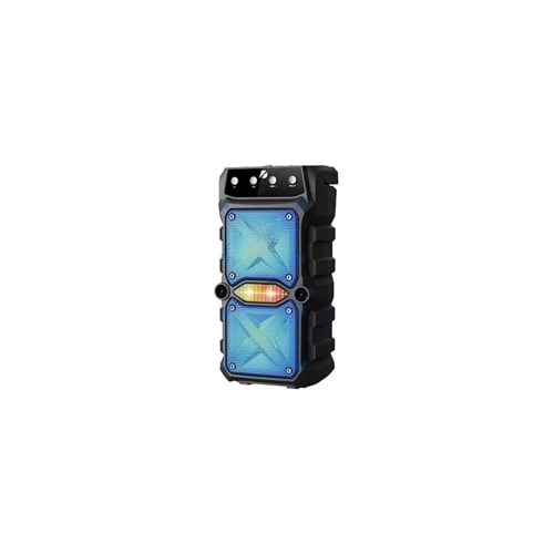 GTS-1571 Taşınabilir Kablosuz Blutooth Hoparlör LED Işık Mikrofonlu 2X3INCH