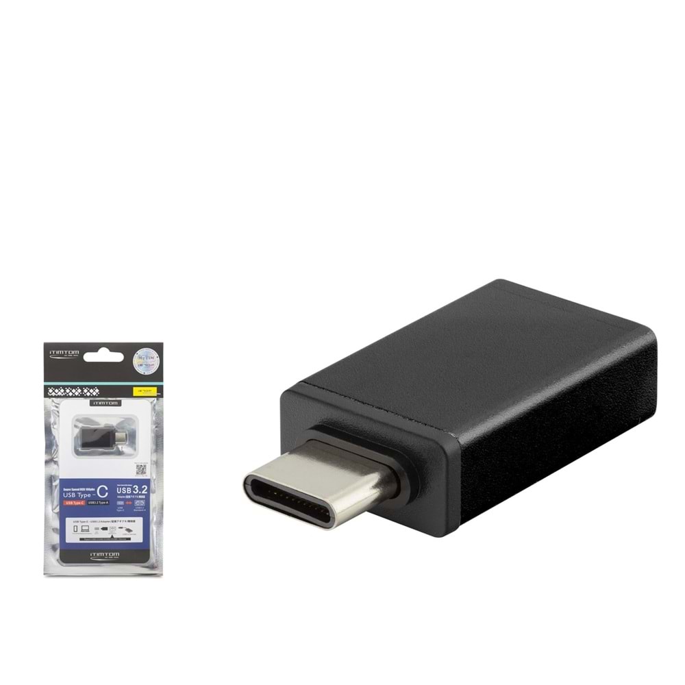 iETOP HDX7899 Type-C to USB 3.2 OTG Metal Gövde Dönüştürücü Adaptör Siyah