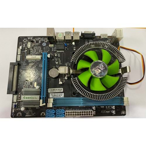 Esonic HM65 BTC Combo Intel Celeron Işlemcili HM65 1600 MHz DDR3 Soket 988 ATX Mining Mobil anakart işlemcisi üstünde