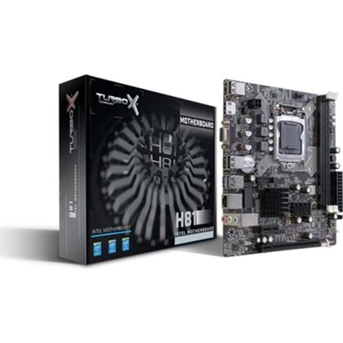 Turbox WorkTeam B85(H81) Sata.M2 Ddr3 1600MHz Usb 2.0 Vga Hdmi Ses G.Lan 1150P 4.Gen Anakart