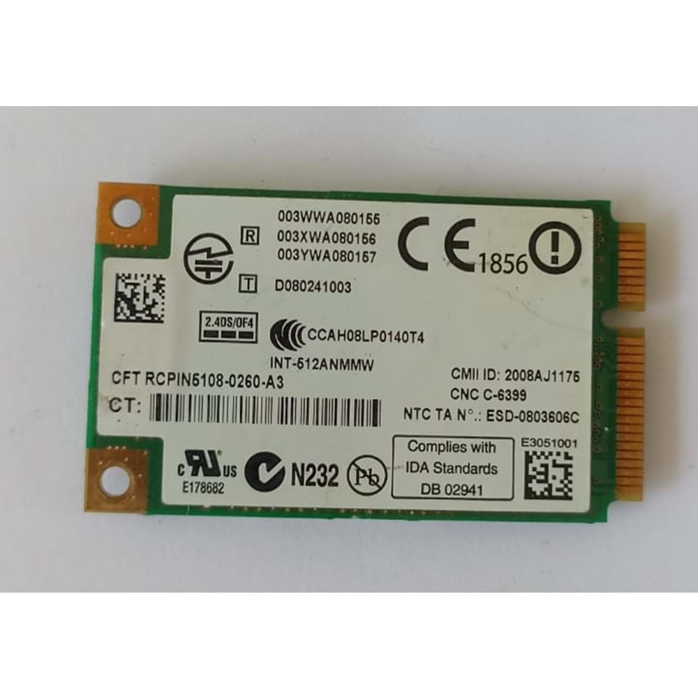 INTEL WIFI LINK 480985 WIRELESS KART