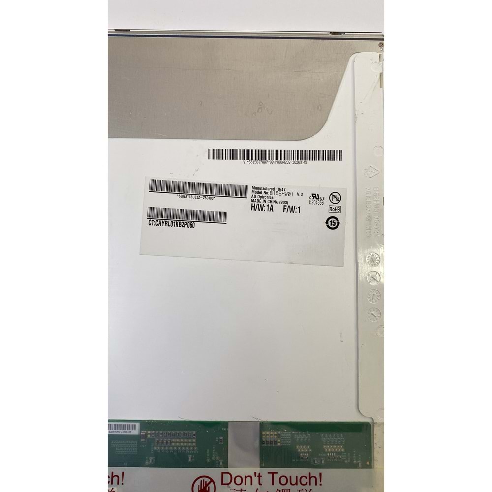 B156HW01 15.6 40 Pin V.5Laptop LED Uyumlu LCD Ekran Panel-Grı Ekran 1366x768