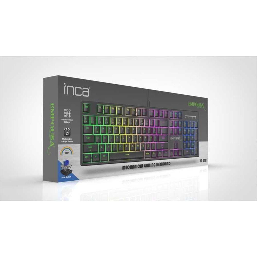 İnca IKG-440T Türkçe USB Empousa Blue Switch Mekan