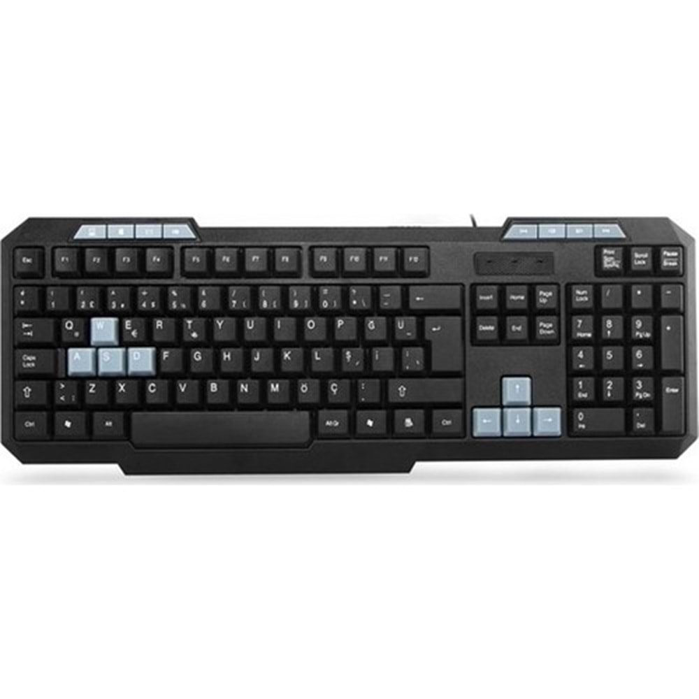 Everest Kb-700 Siyah Usb Multimedia Klavye