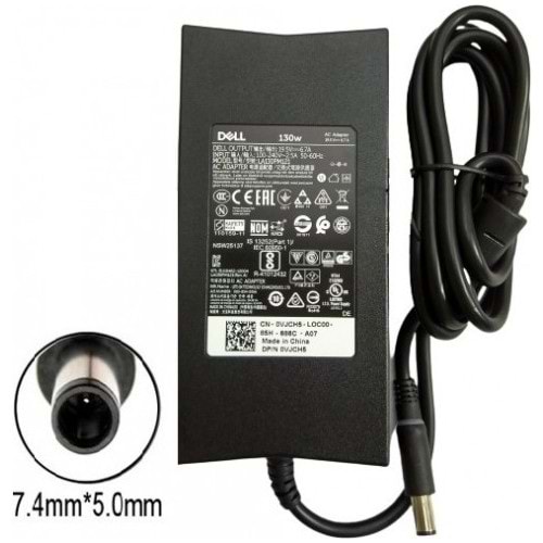 Dell K5294, 0K5294, LA130PM121 V1 130WATT Orjinal Adaptör D130 7.4mm 5.Omm