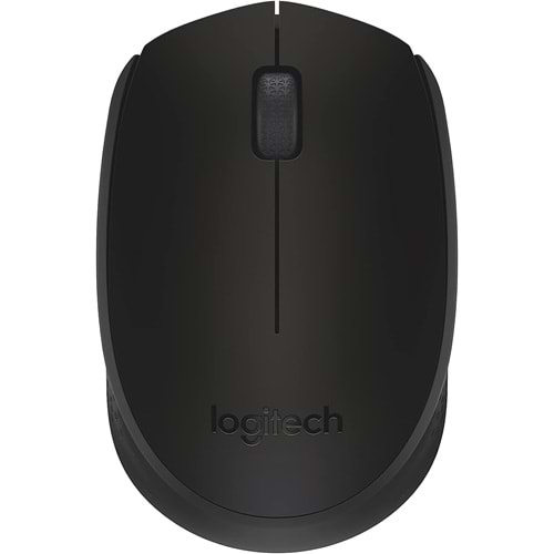 Logitech M171 Kablosuz Mouse, 2,4 GHz, USB Mini Alıcılı, Siyah