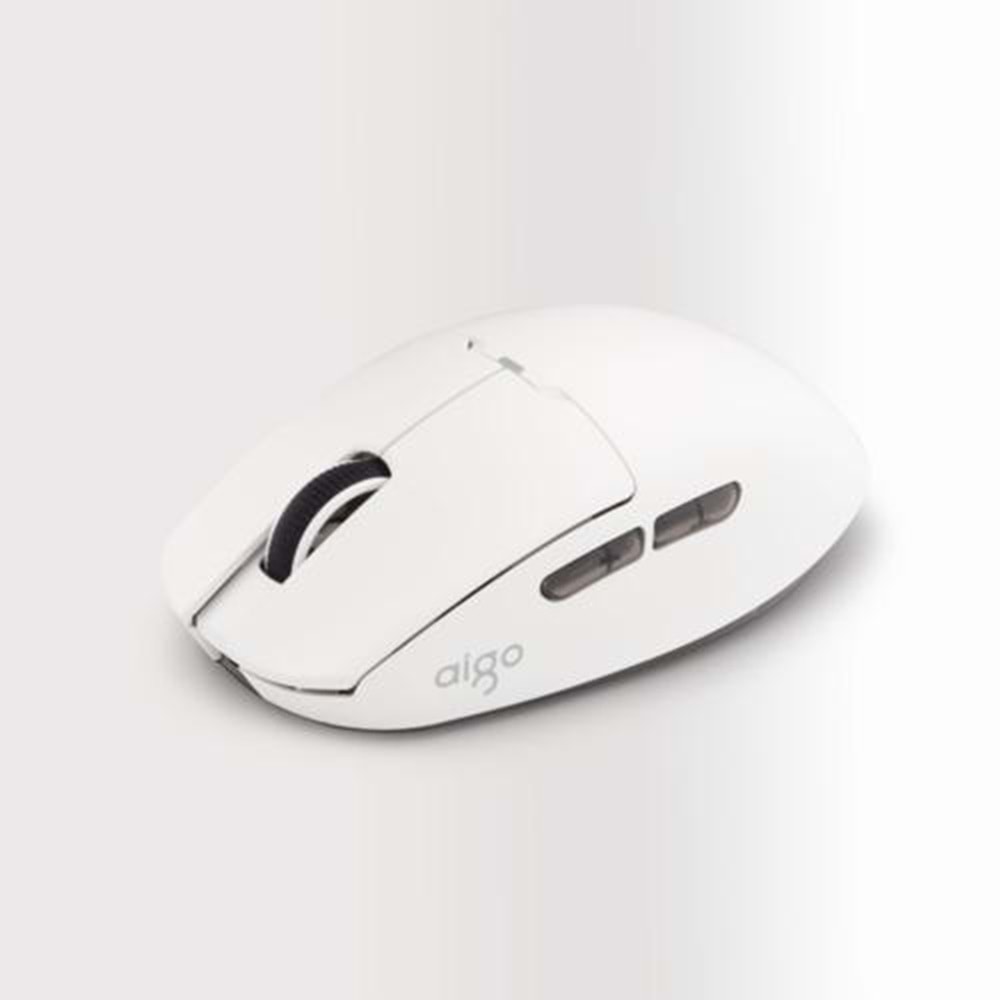 AIGO GM80 PLUS Bluetooth 12000 DPI Beyaz Mouse2.4G Wireless
