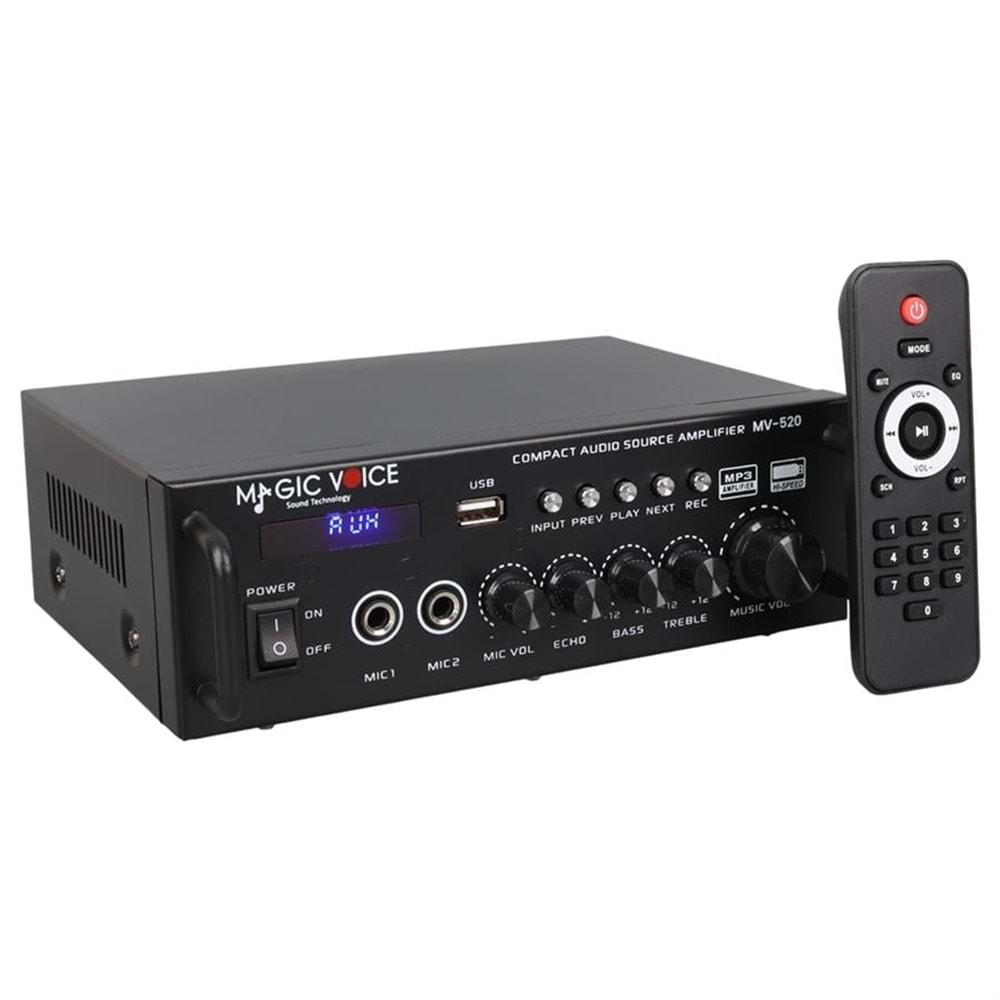 MagicVoice MV-520 Dijital Karaoke Mikser Amfi